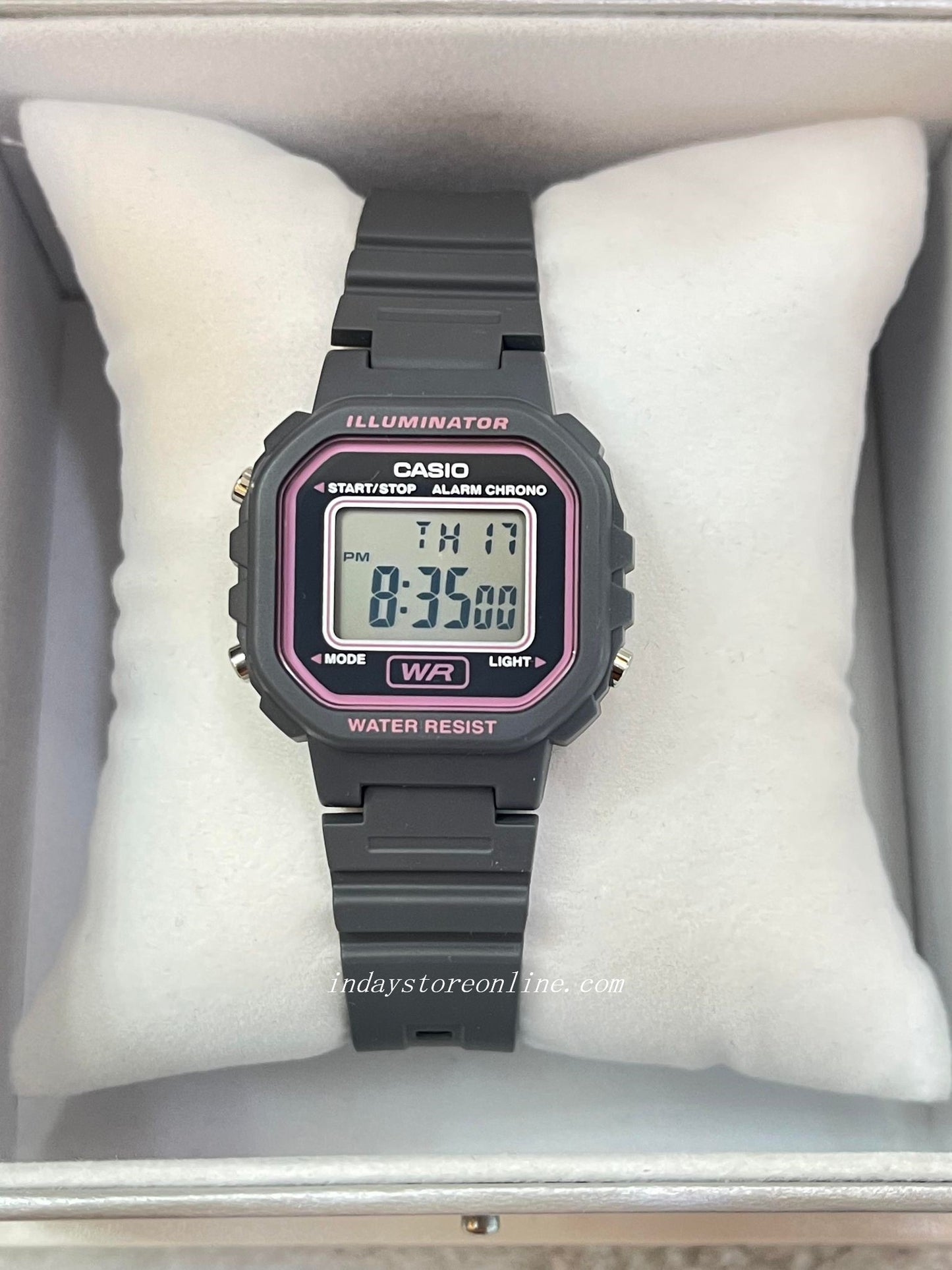 Casio Digital Women's Watch LA-20WH-8A Digital Resin Band Resin Glass