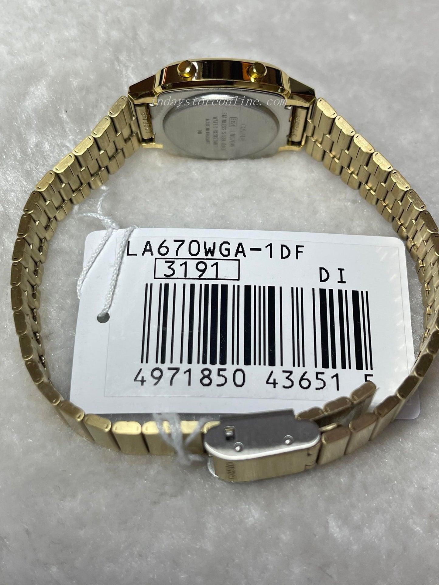 Casio Vintage Women's Watch LA670WGA-1 Best Seller Gold Plated Stainless Steel Self-adjustable Band
