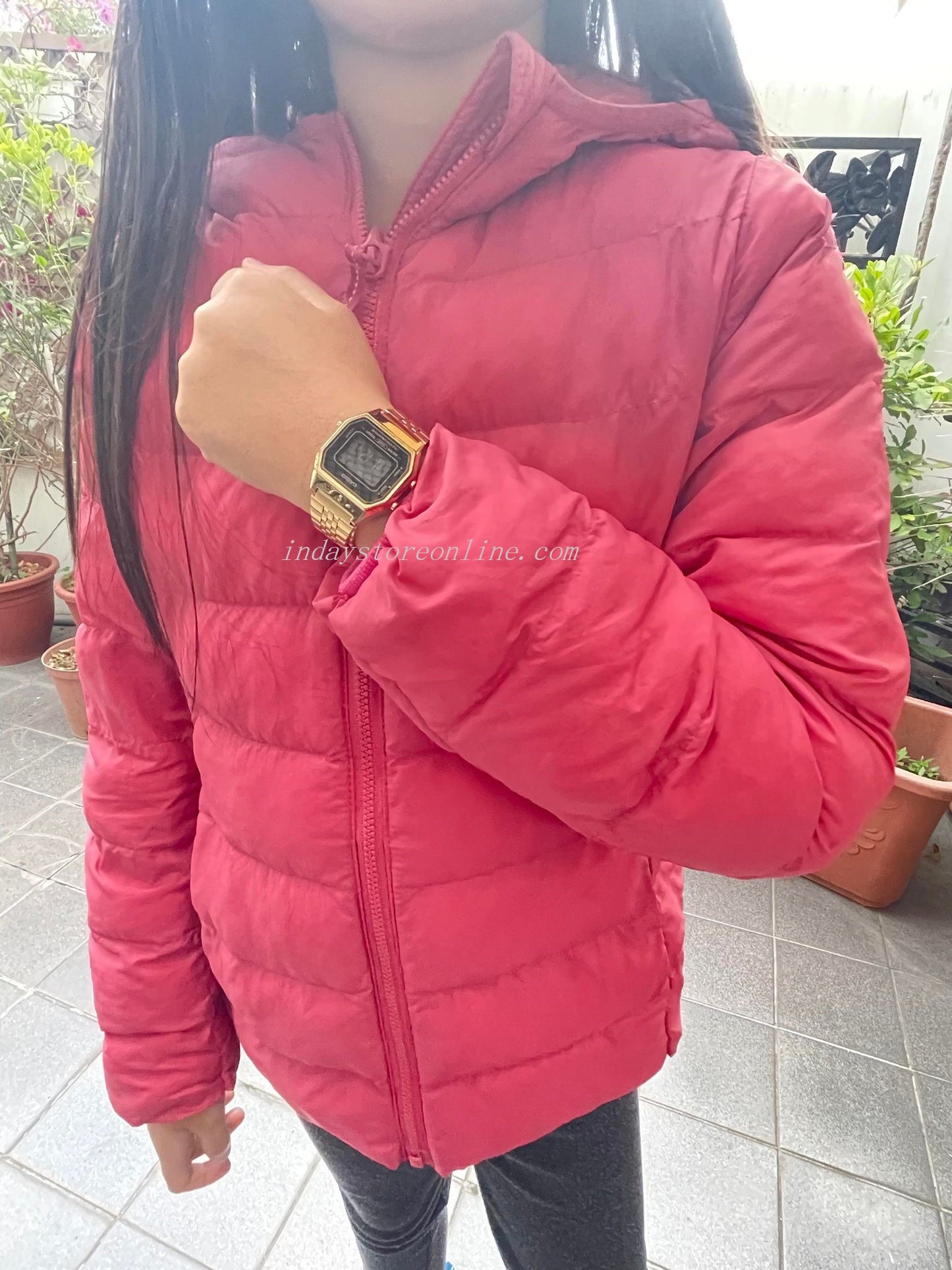 Casio Vintage Women's Watch LA680WGA-1B Gold Plated Stainless Steel Self-adjustable Band