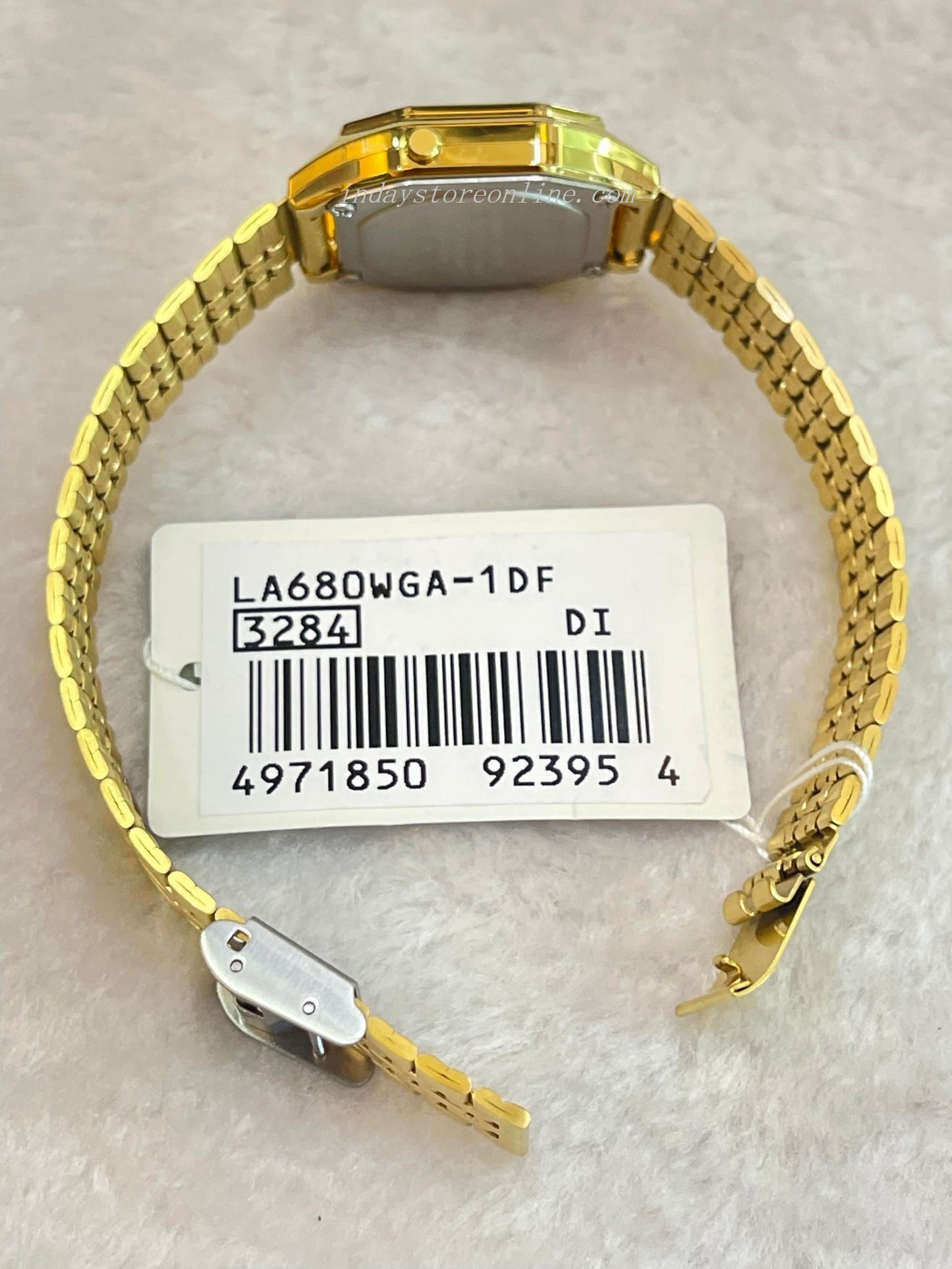 Casio Vintage Women's Watch LA680WGA-1D Gold Plated Stainless Steel Self-adjustable Band