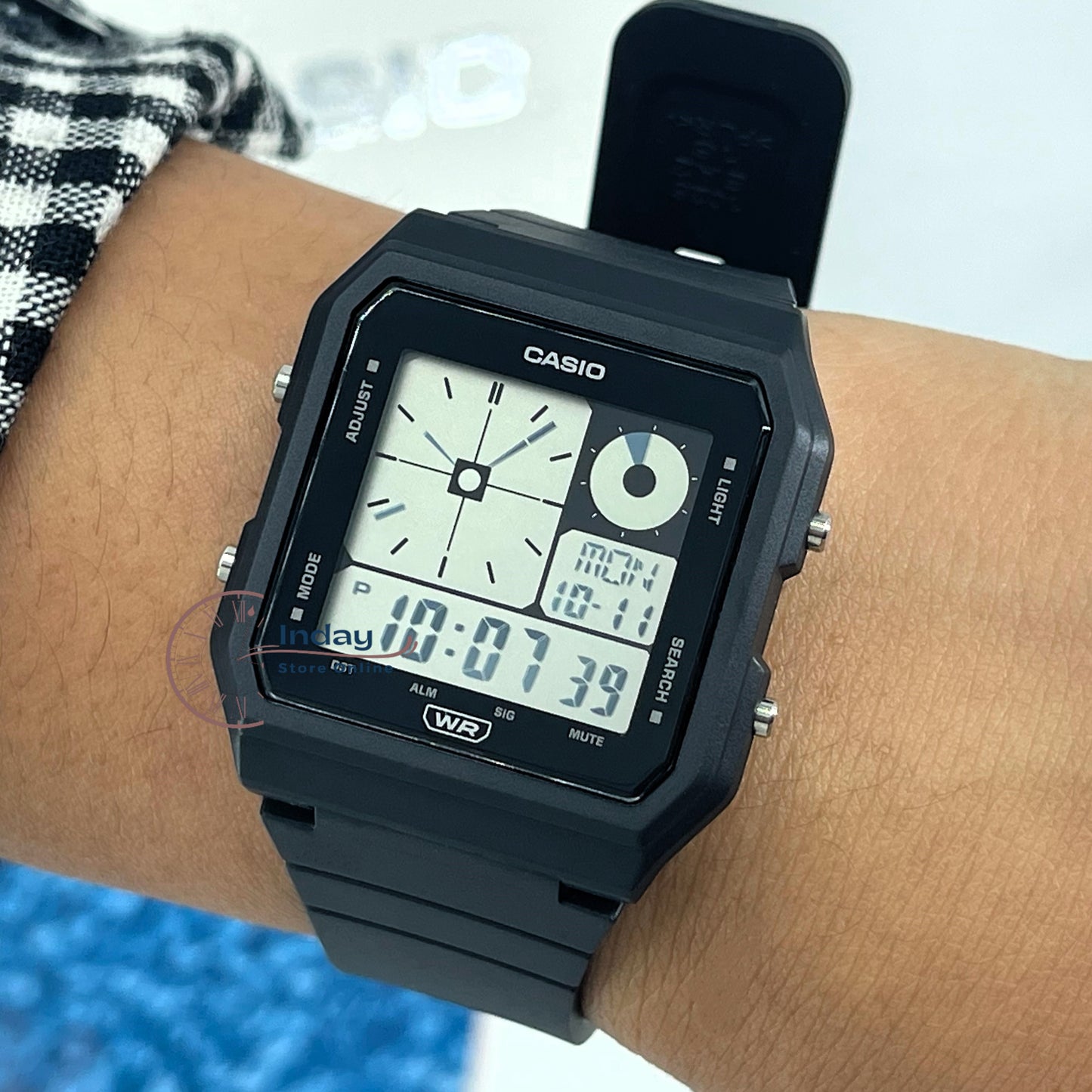 Casio Digital Unisex Watch LF-20W-1A Black Color Resin Strap