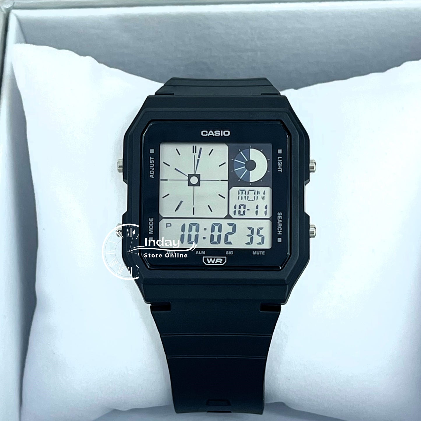 Casio Digital Unisex Watch LF-20W-1A Black Color Resin Strap