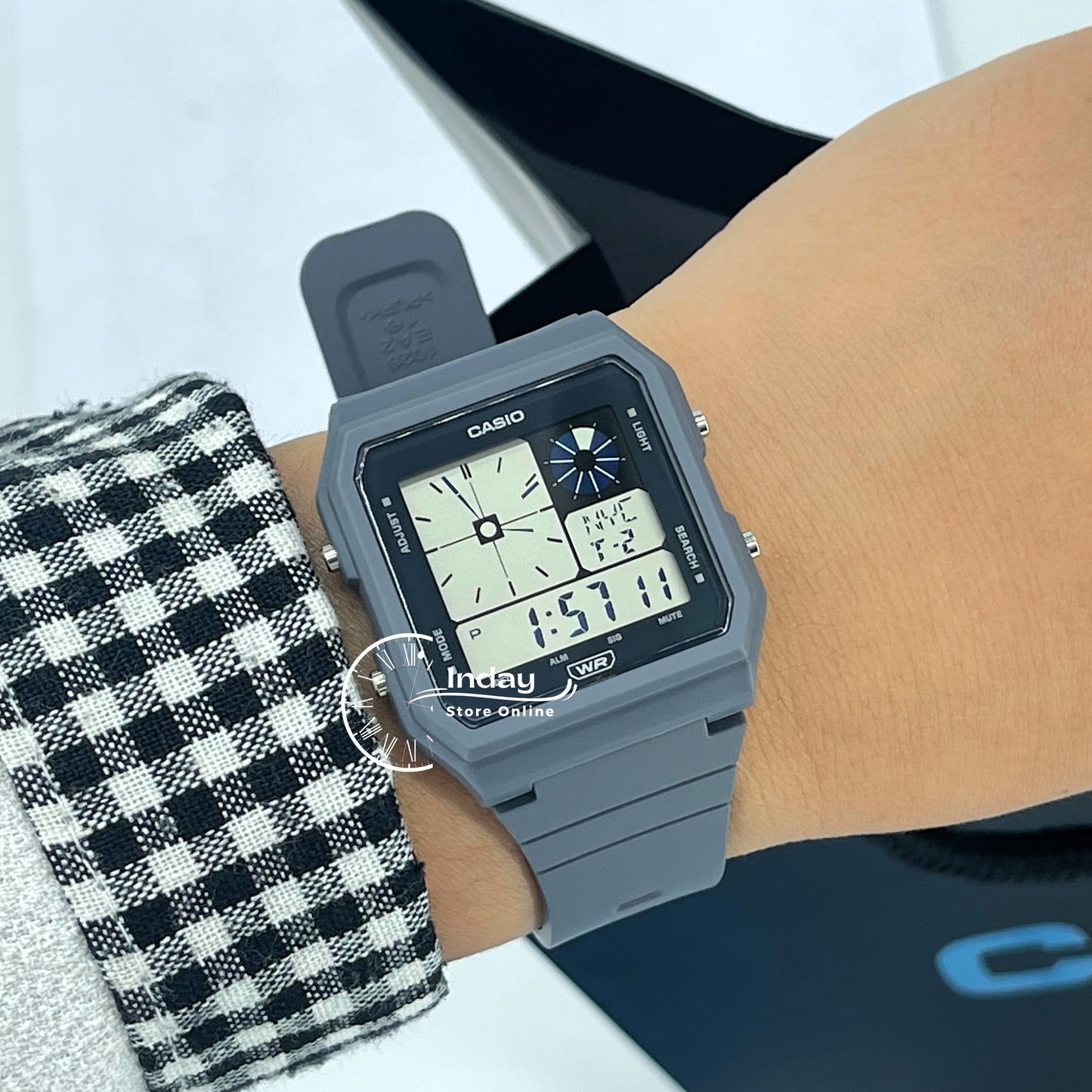 Casio Digital Unisex Watch LF-20W-8A2 Digital Resin Band Resin Glass