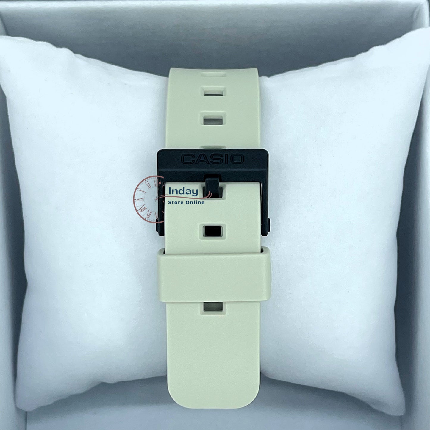 Casio Digital Unisex Watch LF-20W-8A Cream Color Resin Band