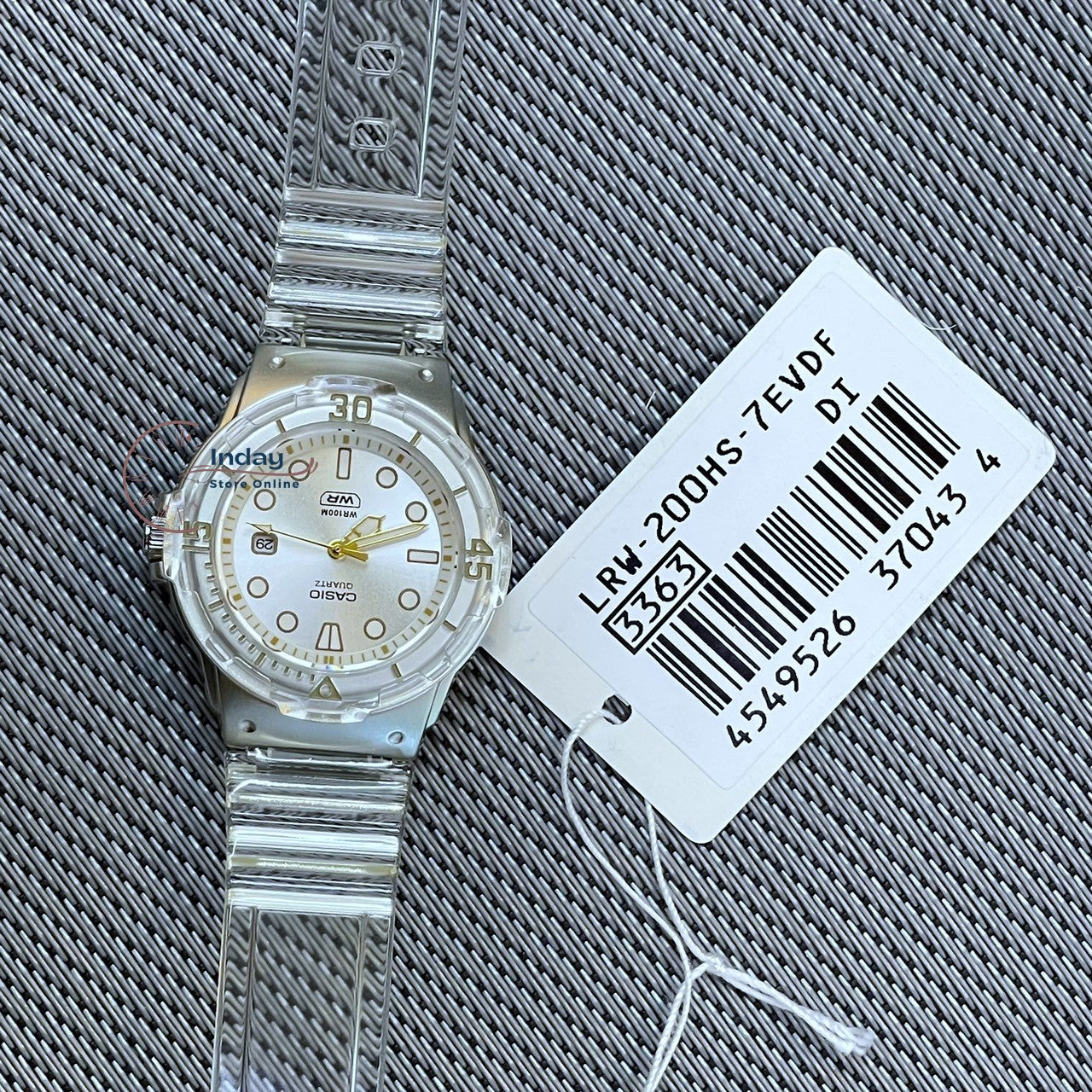 Casio Analog Women's Watch LRW-200HS-7E Resin Band Resin Glass Transparent Color