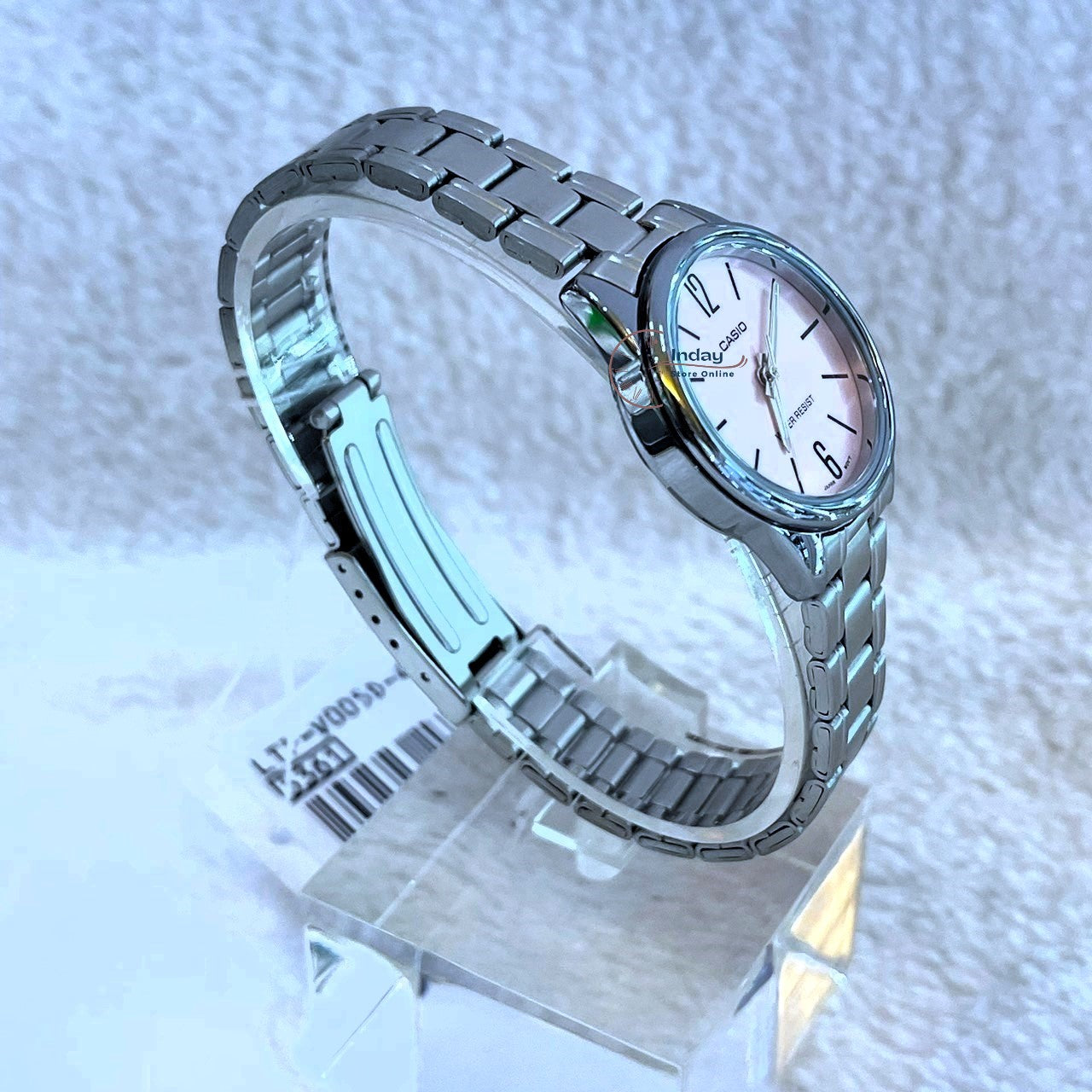 Casio Standard Women's Watch LTP-V005D-4B Silver Plated Stainless Steel Strap