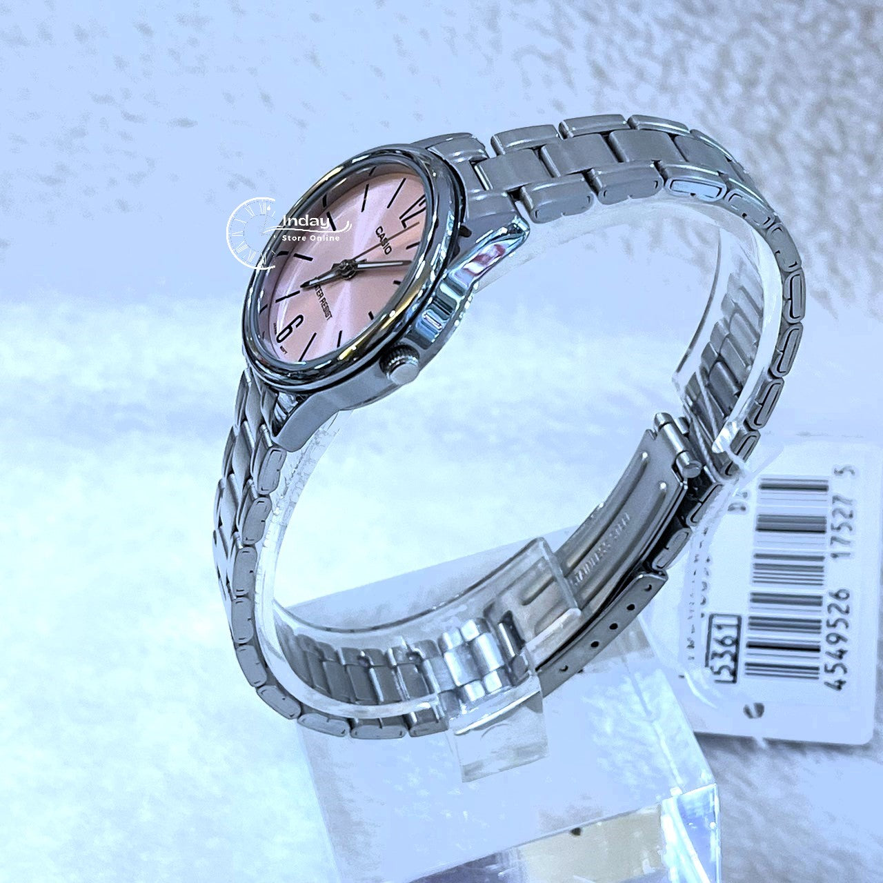 Casio Standard Women's Watch LTP-V005D-4B Silver Plated Stainless Steel Strap