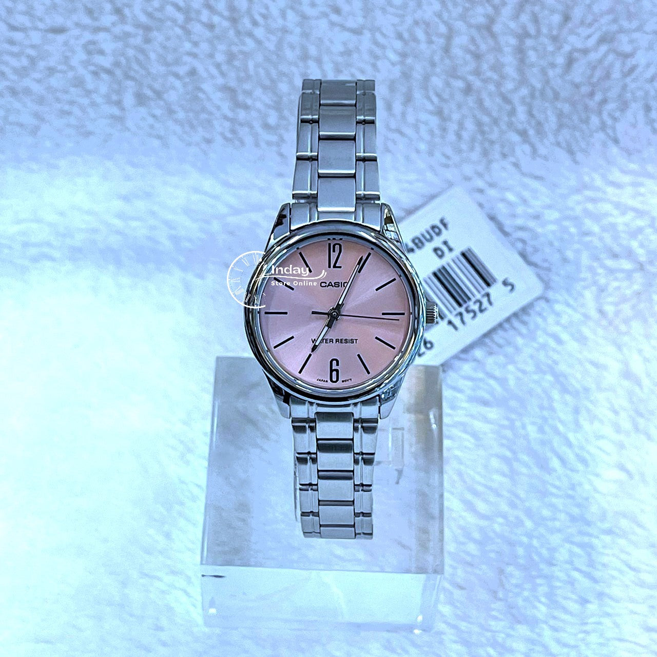 Casio Standard Women's Watch LTP-V005D-4B Silver Plated Stainless Steel Strap