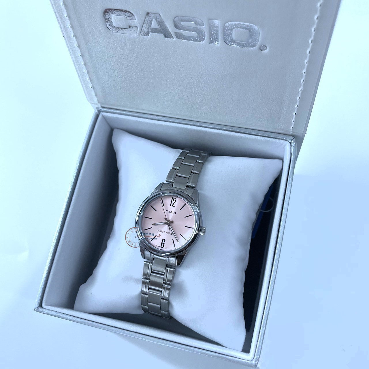 Casio Standard Women's Watch LTP-V005D-4B Silver Plated Stainless Steel Strap