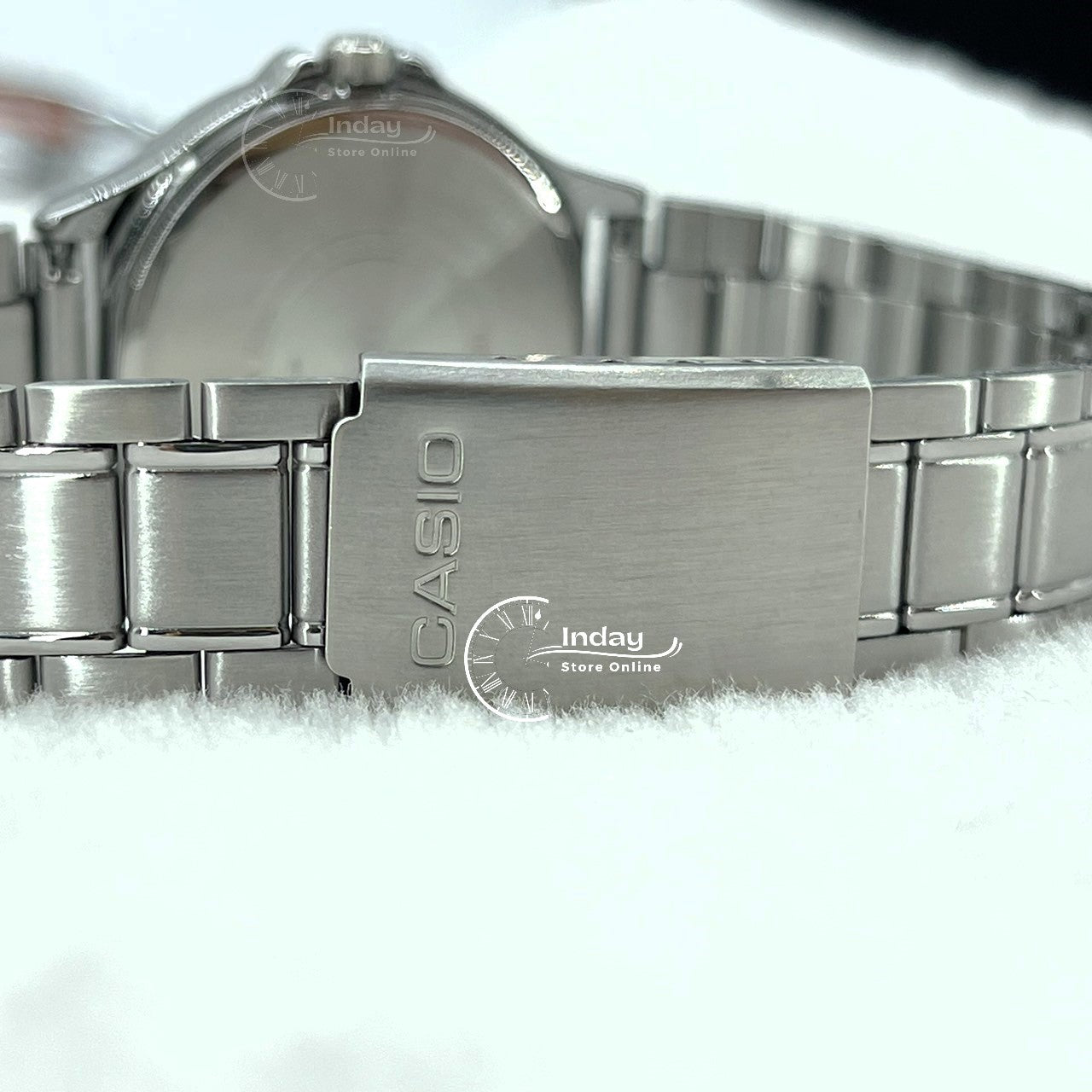 Casio Standard Women's Watch LTP-V300D-1A Silver Plated Stainless Steel Strap