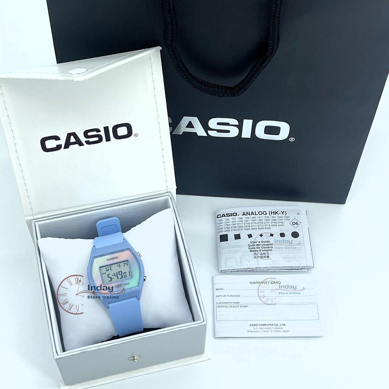 Casio Digital Women's Watch LW-205H-2A Digital Blue Color Resin Band Resin Glass