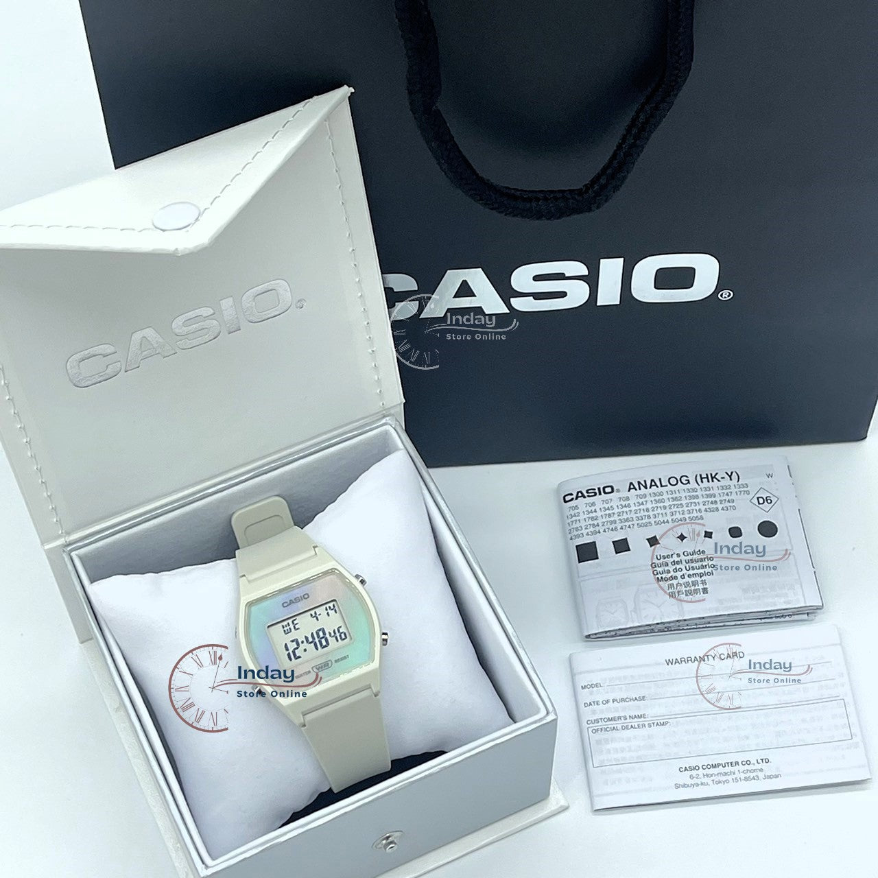 Casio Digital Women's Watch LW-205H-8A Digital Resin Band Resin Glass