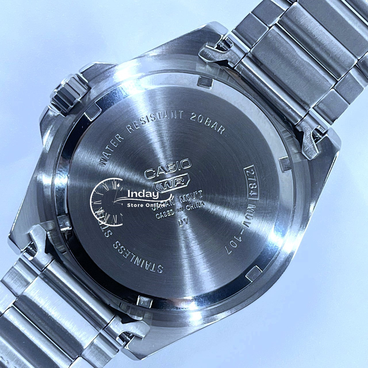 Casio Men's Watch MDV-107D-1A1 Stainless Steel Band Mineral Glass