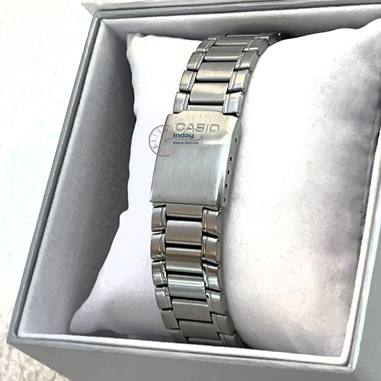 Casio Fashion Men's Watch MTP-1183A-2A Silver Plated Stainless Steel Band Triple-fold Clasp Mineral Glass
