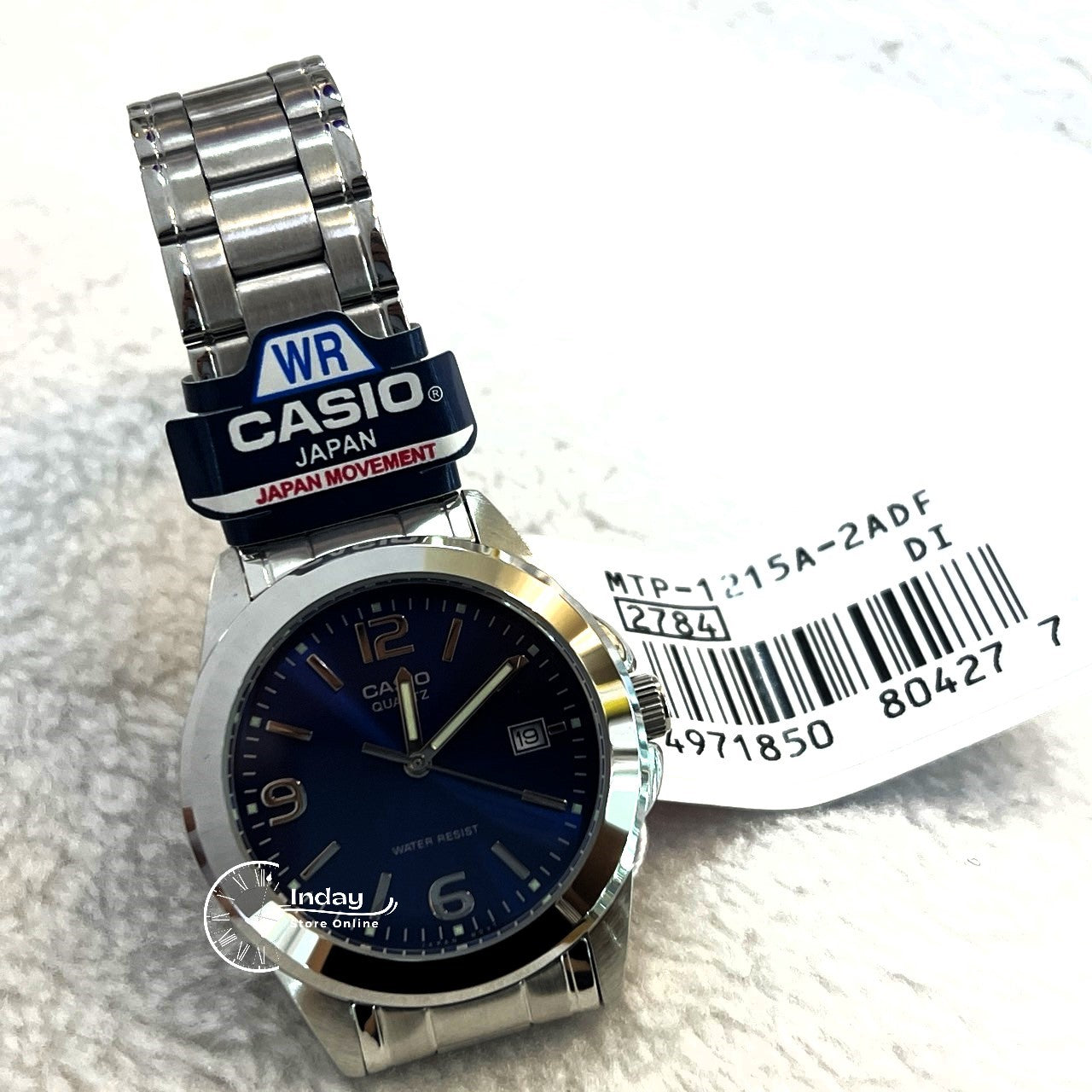 Casio Fashion Men's Watch MTP-1215A-2A Stainless Steel Strap Mineral Glass