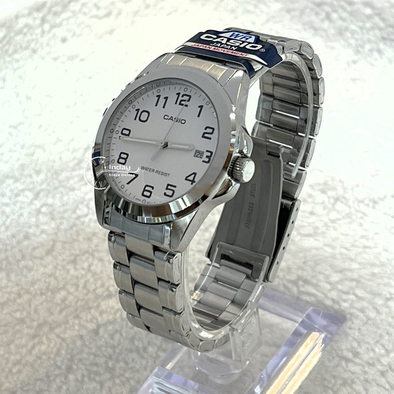 Casio Fashion Men's Watch MTP-1215A-7B2 Stainless Steel Band Mineral Glass
