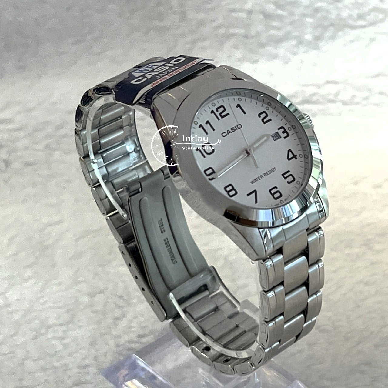Casio Fashion Men's Watch MTP-1215A-7B2 Stainless Steel Band Mineral Glass