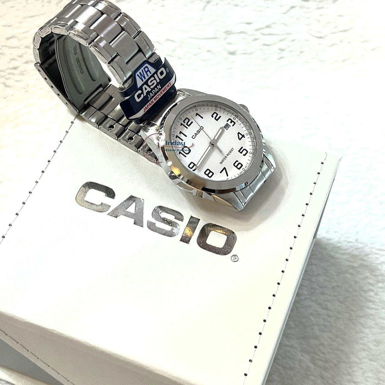 Casio Fashion Men's Watch MTP-1215A-7B2 Stainless Steel Band Mineral Glass