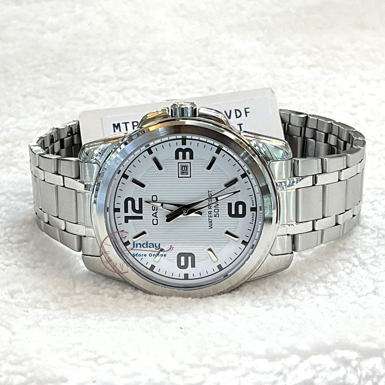 Casio Fashion Men's Watch MTP-1314D-7A Stainless Steel Strap Mineral Glass
