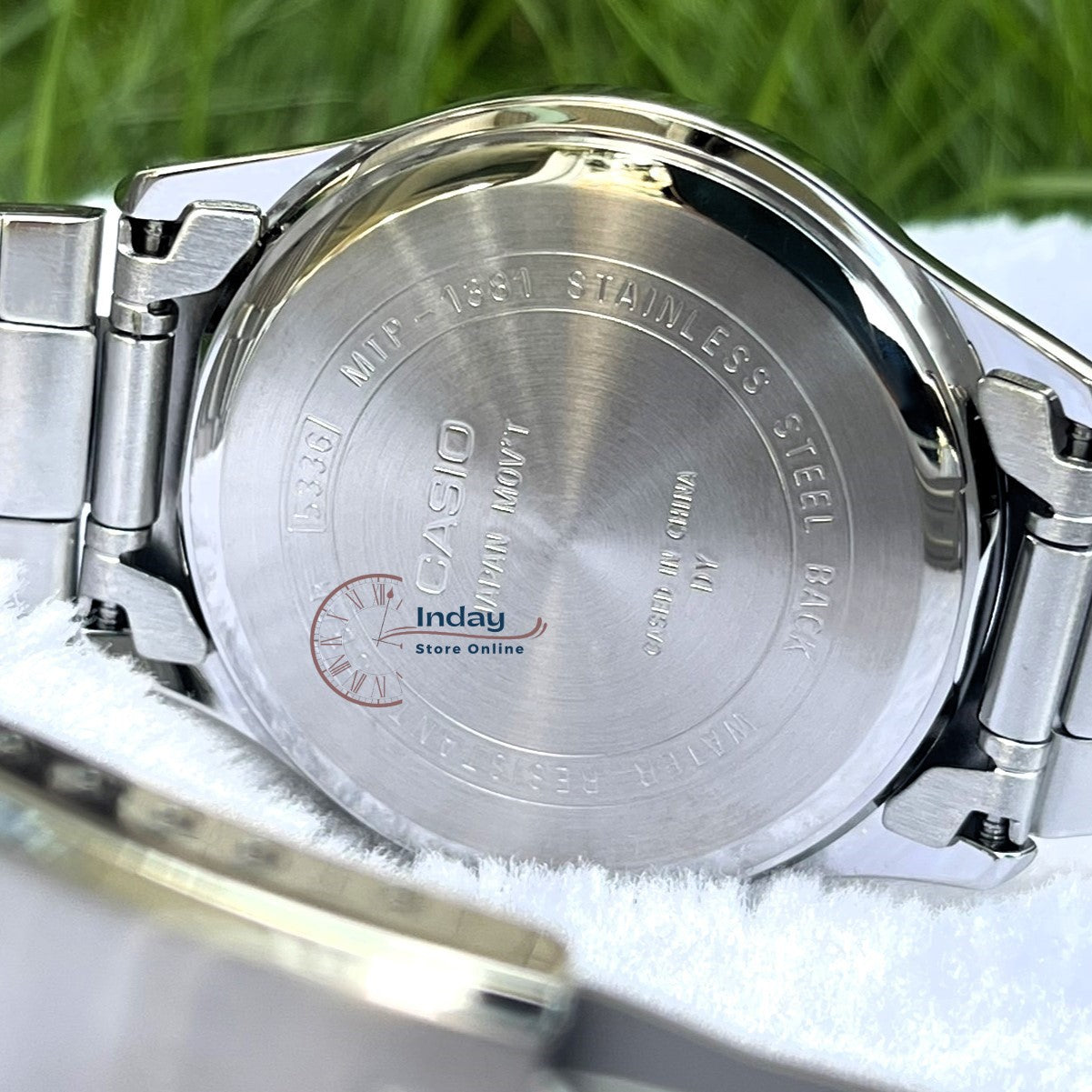 Casio Fashion Men's Watch MTP-1381D-1A Stainless Steel Band Mineral Glass