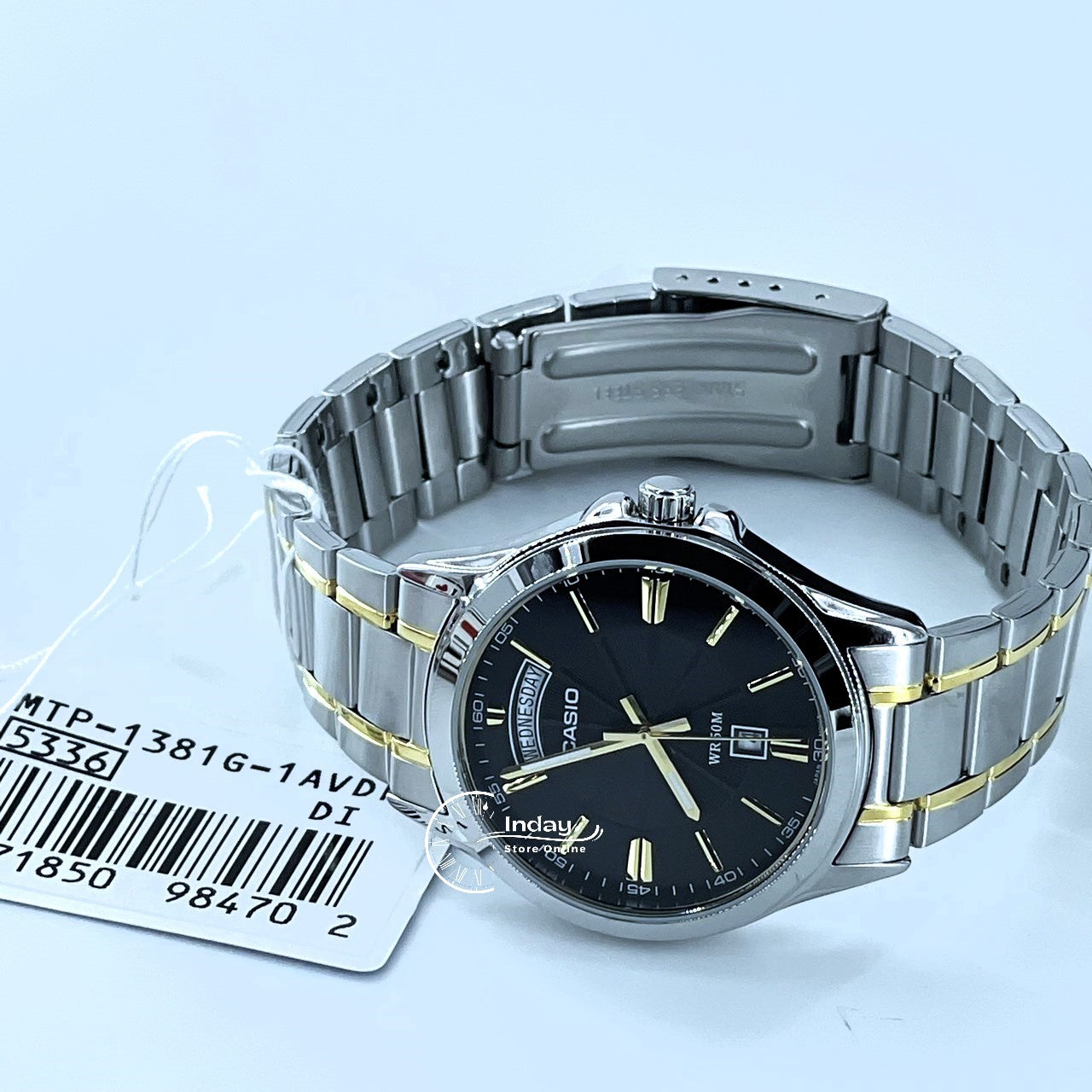 Casio Men's Watch MTP-1381G-1A Stainless Steel Band Mineral Glass
