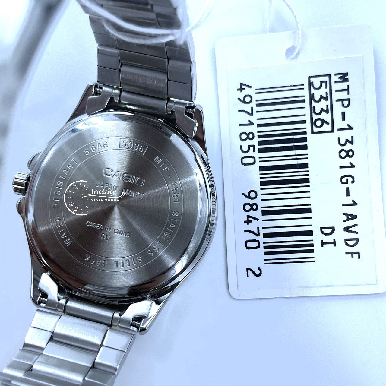 Casio Men's Watch MTP-1381G-1A Stainless Steel Band Mineral Glass