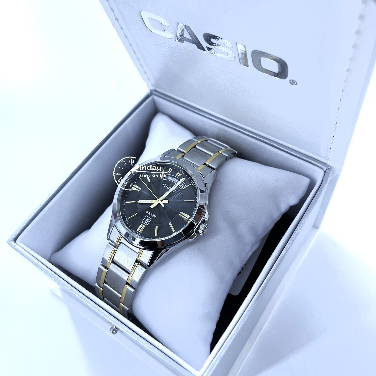 Casio Men's Watch MTP-1381G-1A Stainless Steel Band Mineral Glass