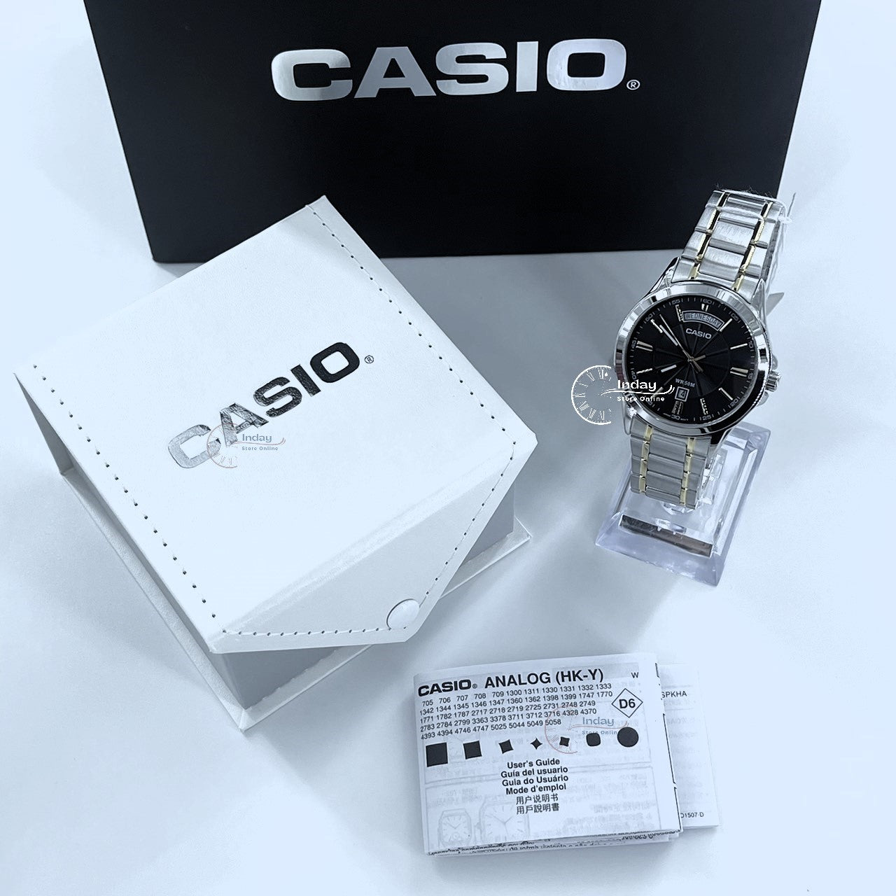 Casio Men's Watch MTP-1381G-1A Stainless Steel Band Mineral Glass