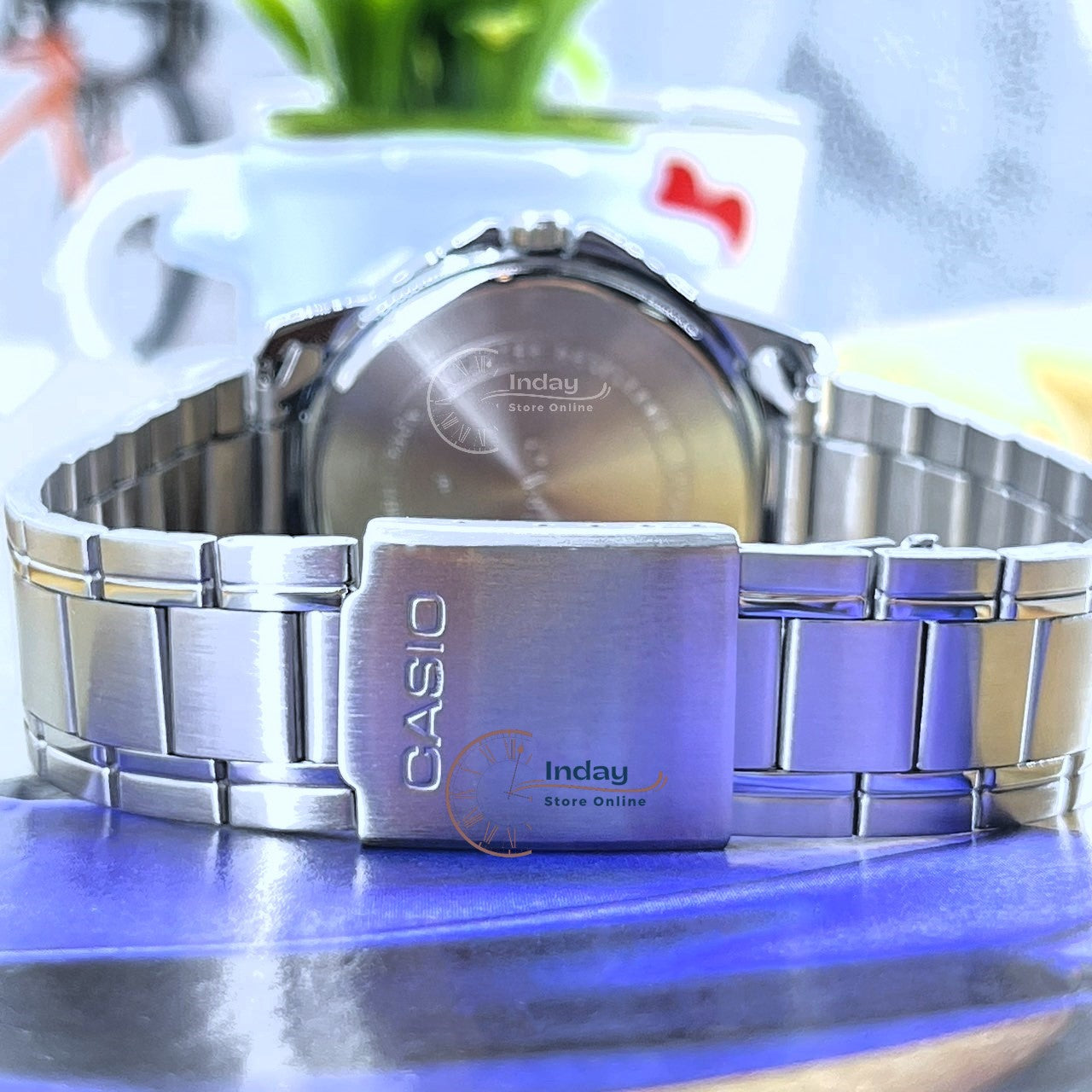 Casio Standard Men's Watch MTP-V004D-1B Silver Plated Stainless Steel Mineral Glass