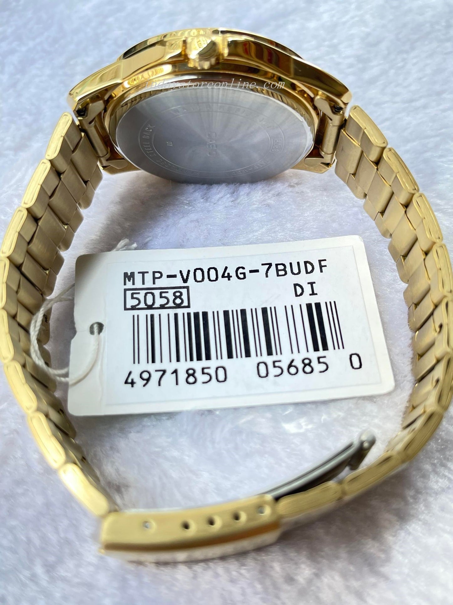 Casio Standard Men's Watch MTP-V004G-7B Gold Plated Stainless Steel Mineral Glass