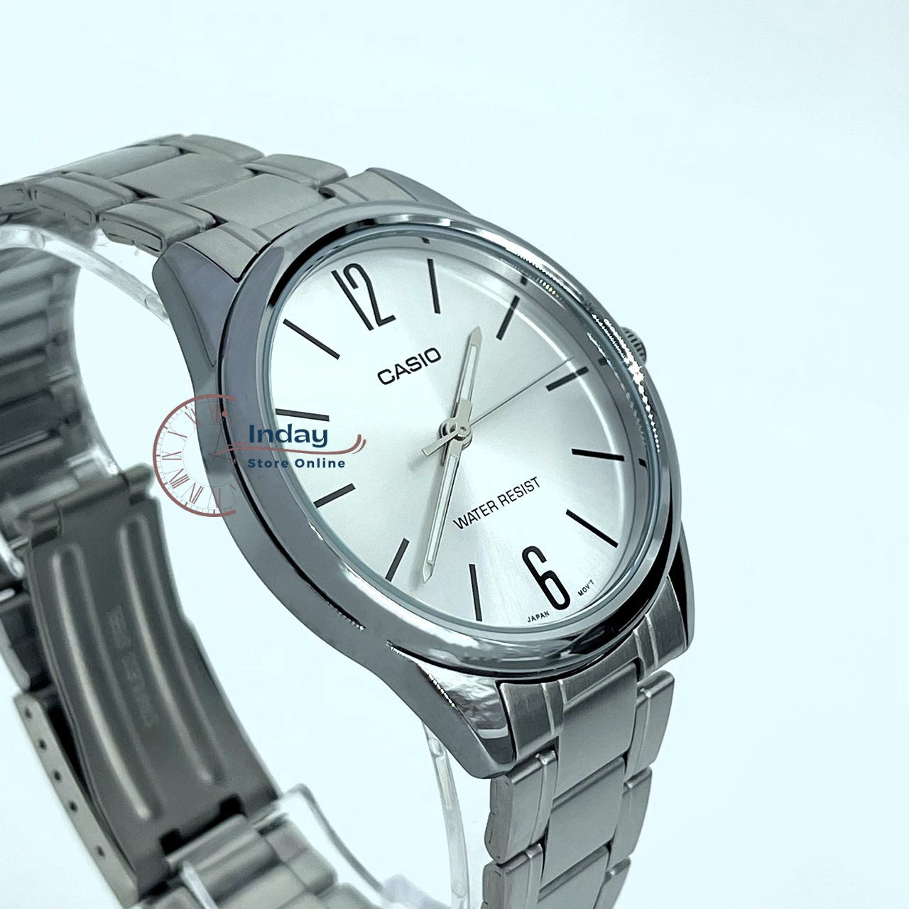 Casio Standard Men's Watch MTP-V005D-7B Silver Plated Stainless Steel Mineral Glass