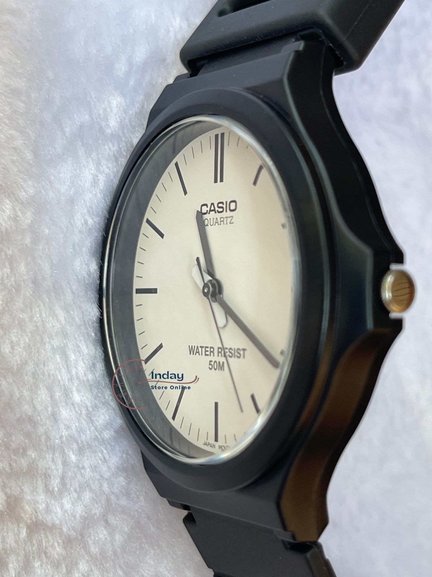 Casio Analog Men's Watch MW-240-7E Simple Design Resin Glass Black Resin Strap Watch