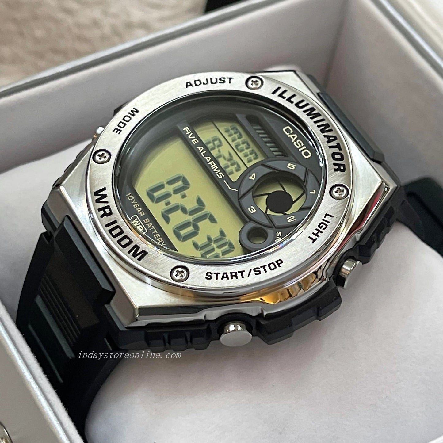 Casio Digital Men's Watch MWD-100H-9A Digital Resin Band Resin Glass Battery Life: 10 years