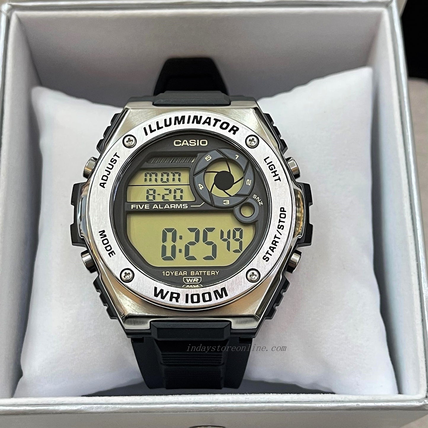 Casio Digital Men's Watch MWD-100H-9A Digital Resin Band Resin Glass Battery Life: 10 years