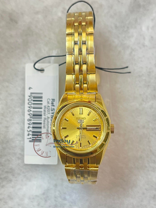 Seiko Automatic Women's Watch SYMA38K1 Gold Tone Stainless Steel Luminous