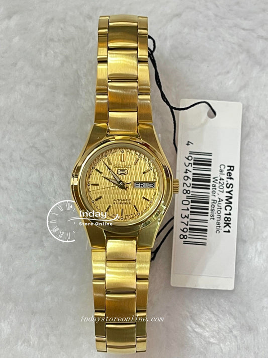 Seiko Automatic Women's Watch SYMC18K1 Gold Tone Stainless Steel Luminous