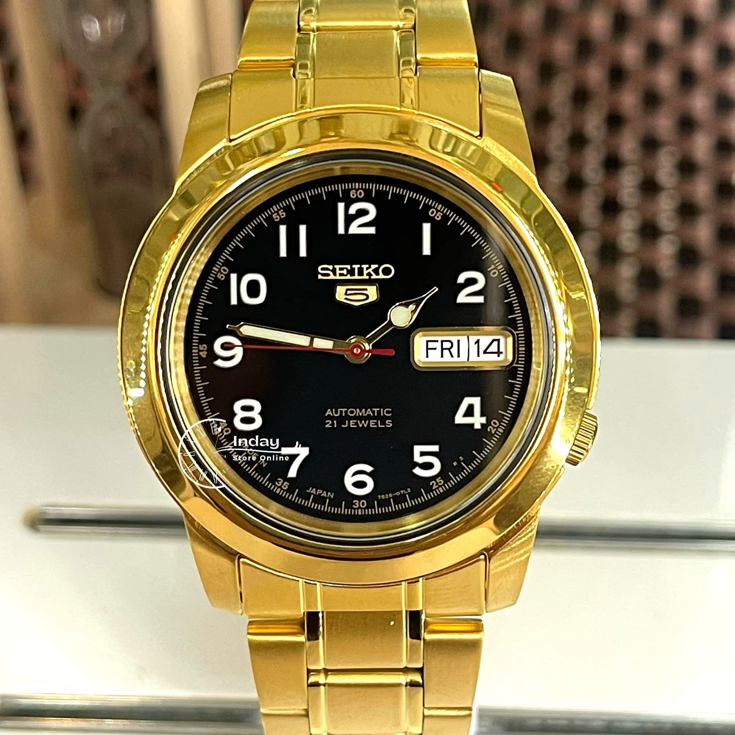 Seiko Automatic Men's Watch SNKK40J1 Stainless Steel Luminous Hands and Markers
