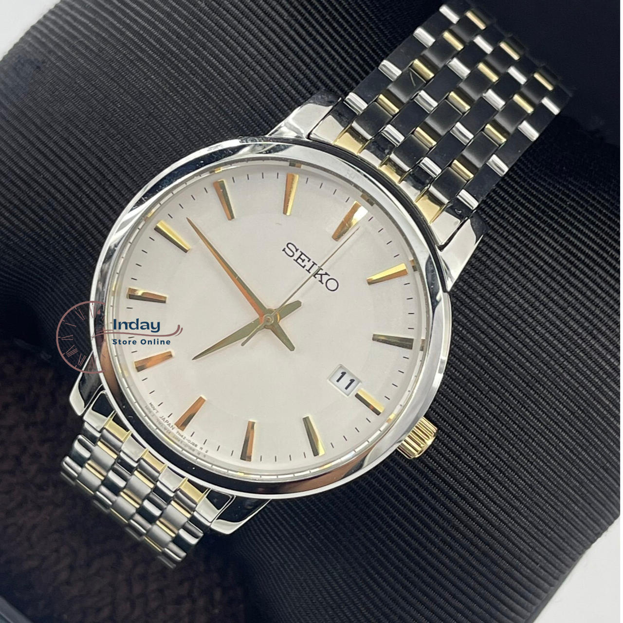 Seiko Men's Watch SGEF91P1 Stainless Steel Band Battery Operated