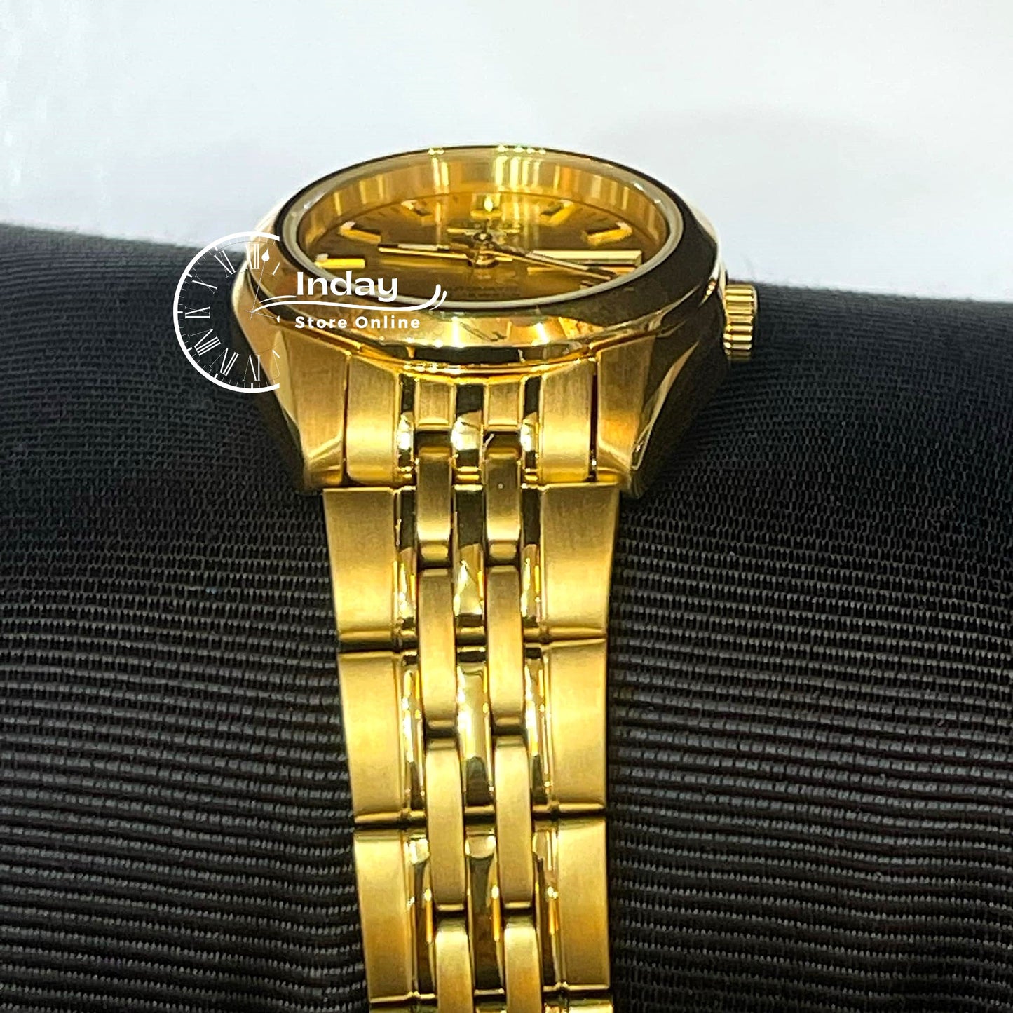 Seiko Automatic Women's Watch SYMA38K1 Gold Tone Stainless Steel Luminous
