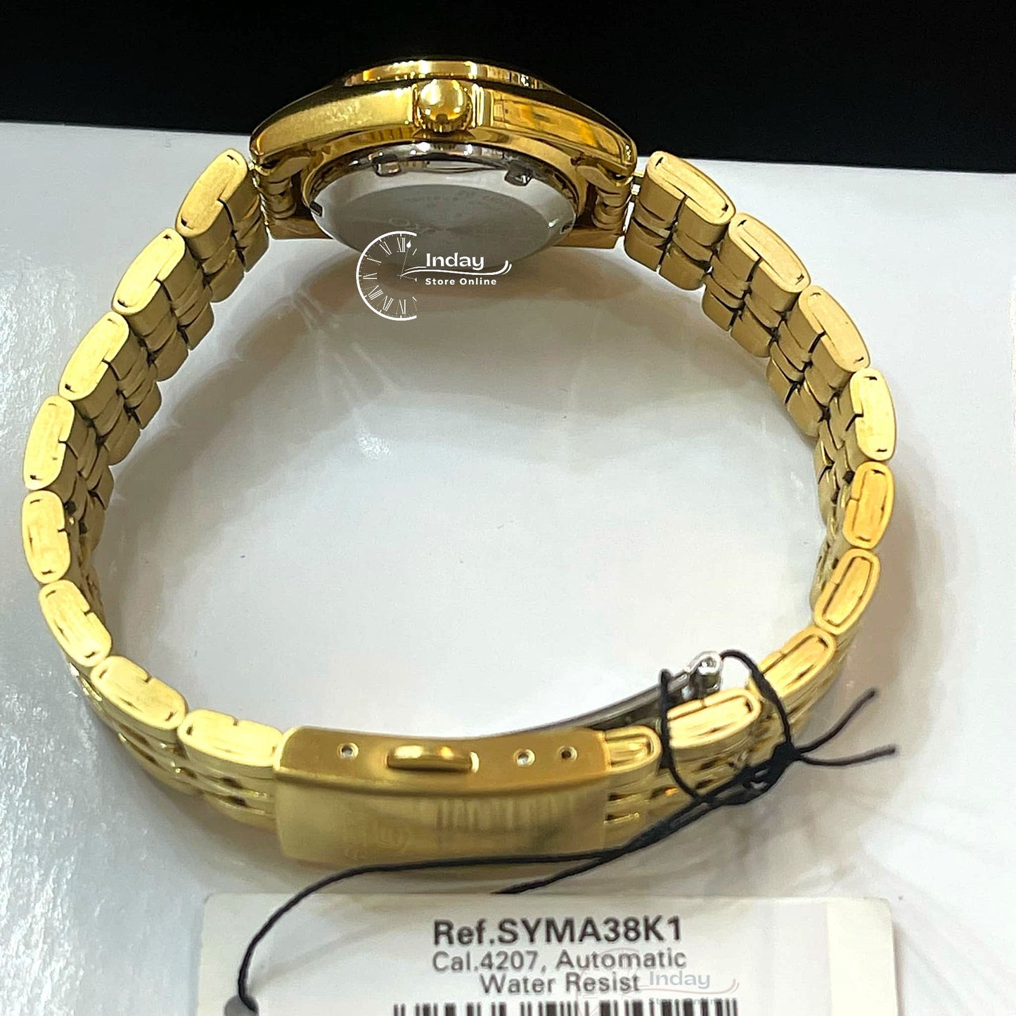 Seiko Automatic Women's Watch SYMA38K1 Gold Tone Stainless Steel Luminous