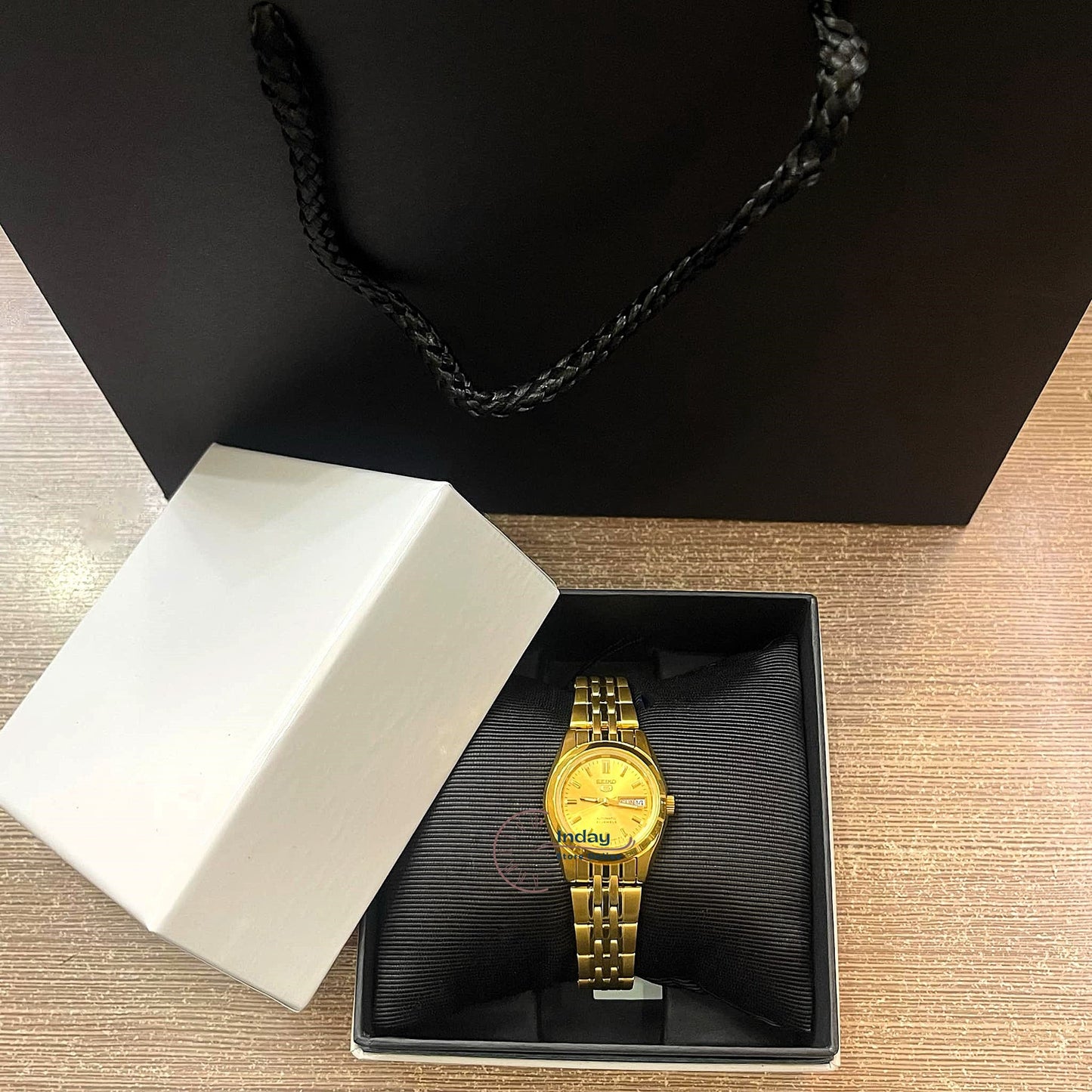 Seiko Automatic Women's Watch SYMA38K1 Gold Tone Stainless Steel Luminous