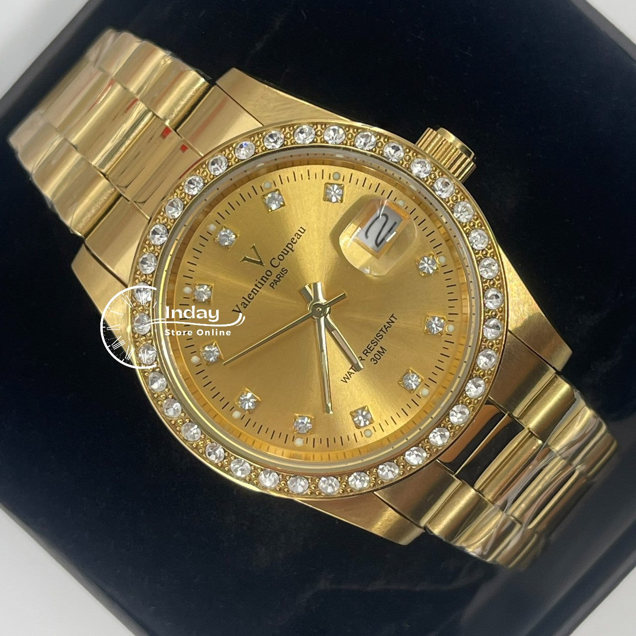 范倫鐵諾 古柏 Coupeau Women's Watch 12170KL-17 Gold Tone Stainless Steel Band