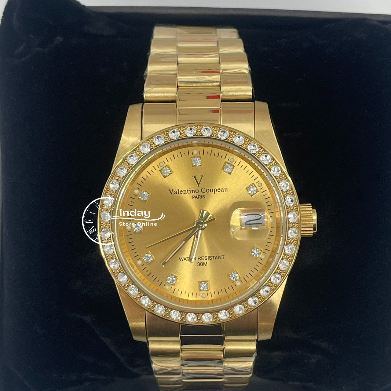范倫鐵諾 古柏 Coupeau Women's Watch 12170KL-17 Gold Tone Stainless Steel Band