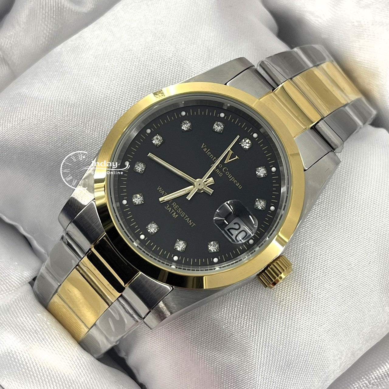 范倫鐵諾 古柏 Coupeau Men's Watch 12168TM-18 Two-Tone Stainless Steel Band