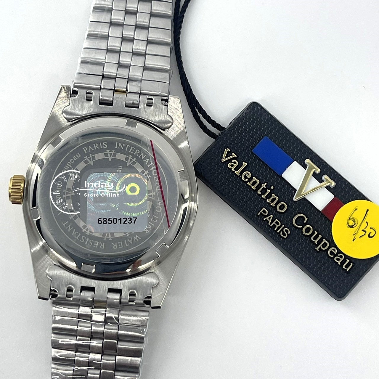 范倫鐵諾 古柏 Coupeau Men's Watch 12169TM-17 Two-Tone Stainless Steel Band