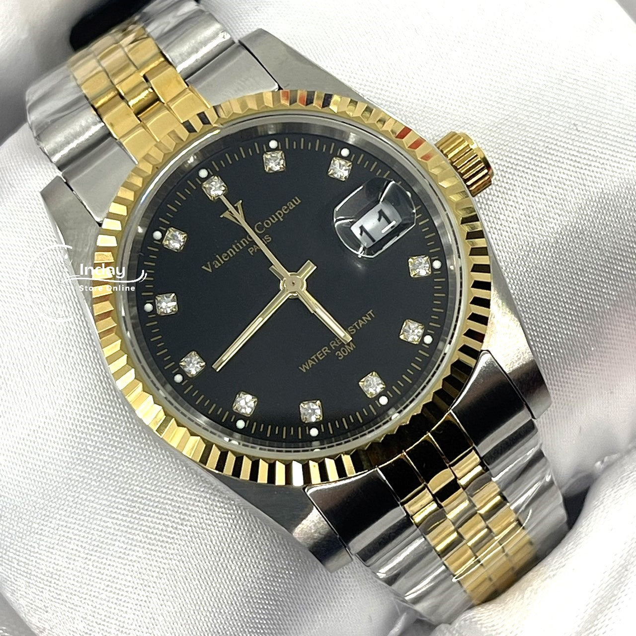 范倫鐵諾 古柏 Coupeau Men's Watch 12169TM-18 Two-Tone Stainless Steel Band