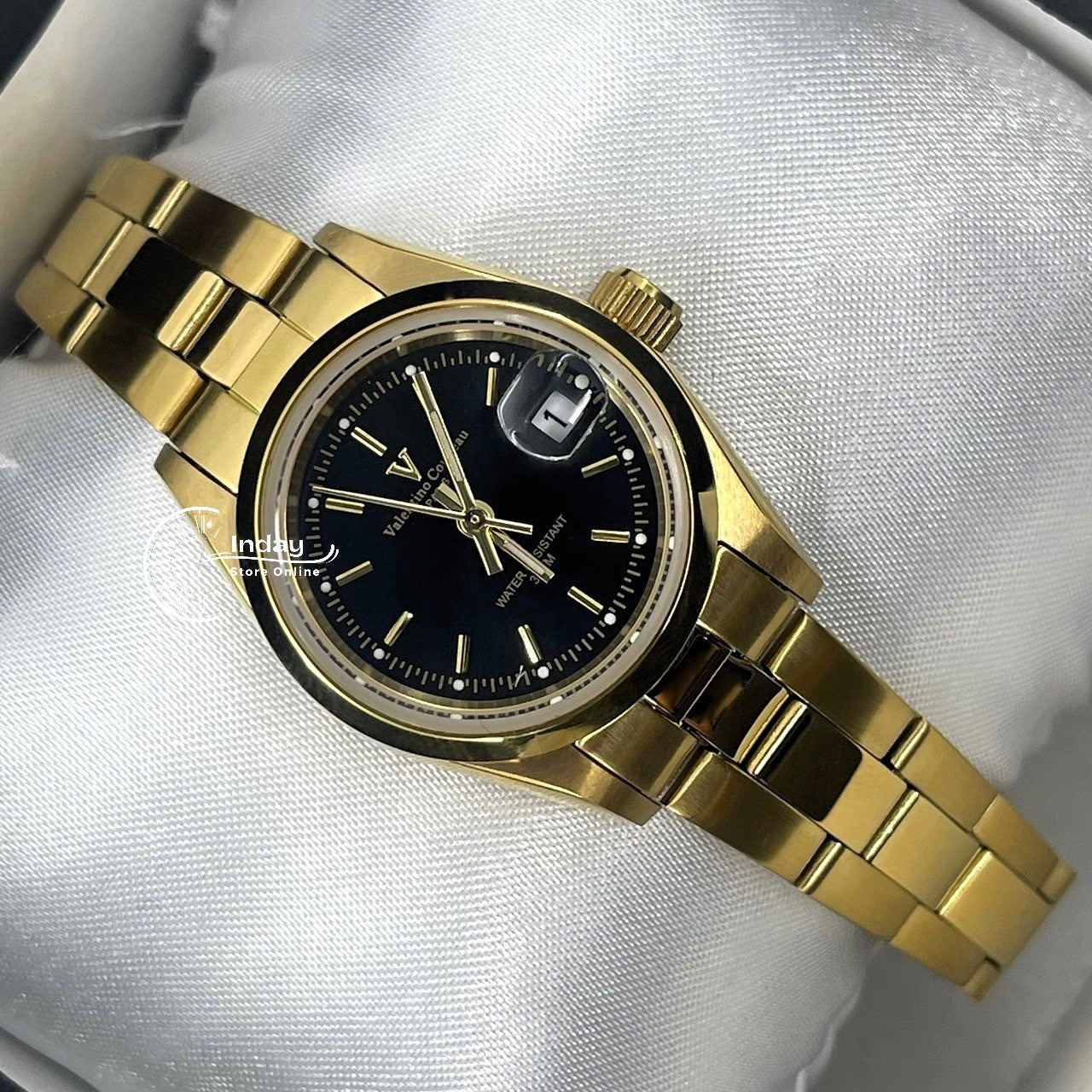 范倫鐵諾 古柏 Coupeau Women's Watch 12168KL-14 Gold Tone Stainless Steel Band