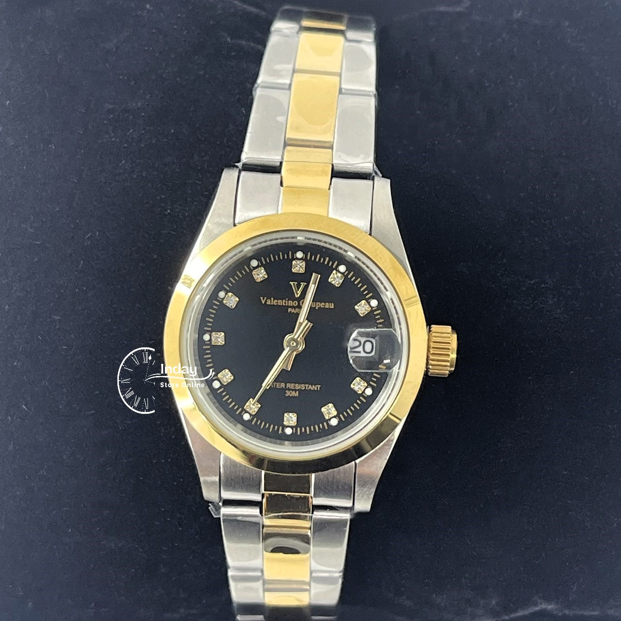 范倫鐵諾 古柏 Coupeau Women's Watch 12168TL-18 Two-Tone Stainless Steel Band