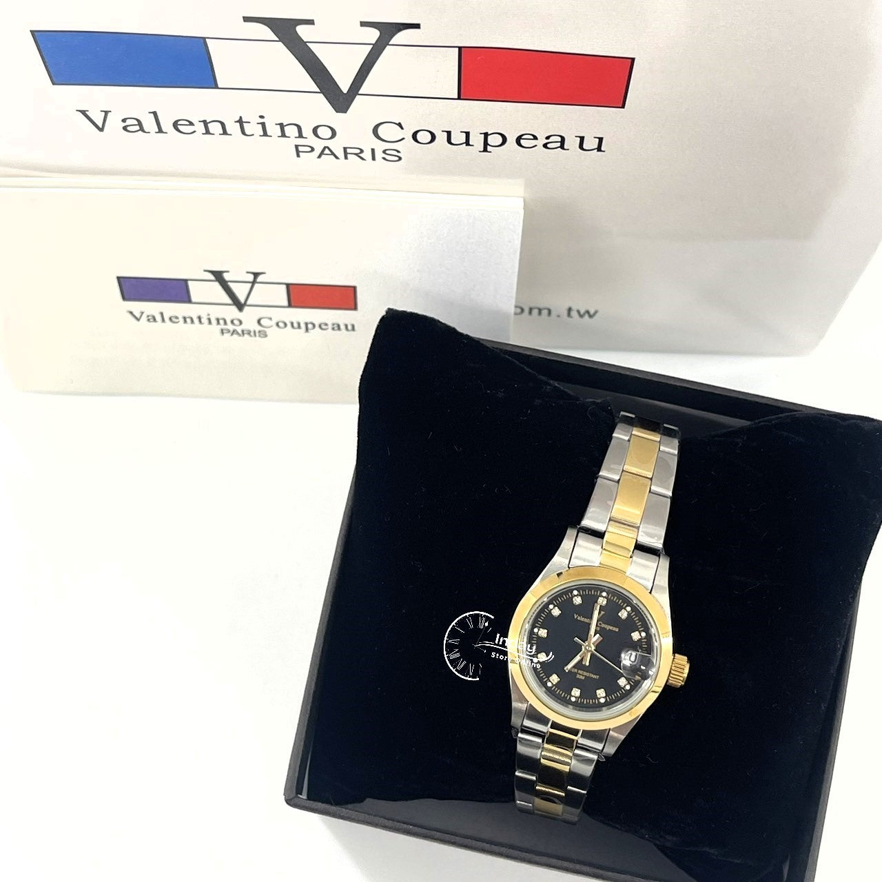 范倫鐵諾 古柏 Coupeau Women's Watch 12168TL-18 Two-Tone Stainless Steel Band