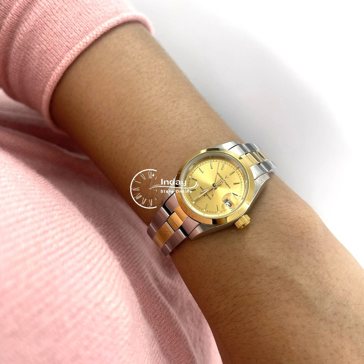 范倫鐵諾 古柏 Coupeau Women's Watch 12168TL-13 Two-Tone Stainless Steel Band
